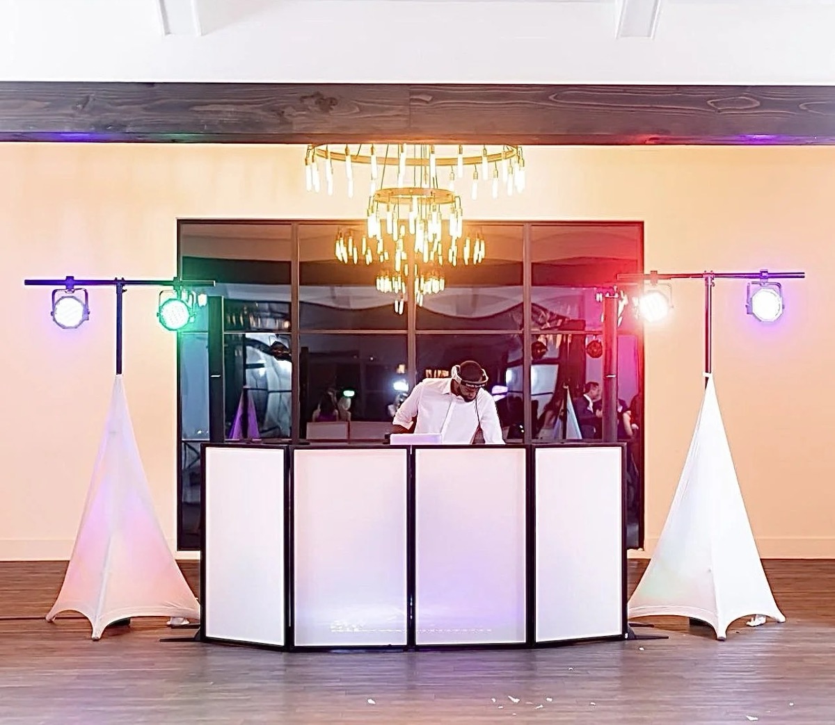 Mobile DJ and MC at an event